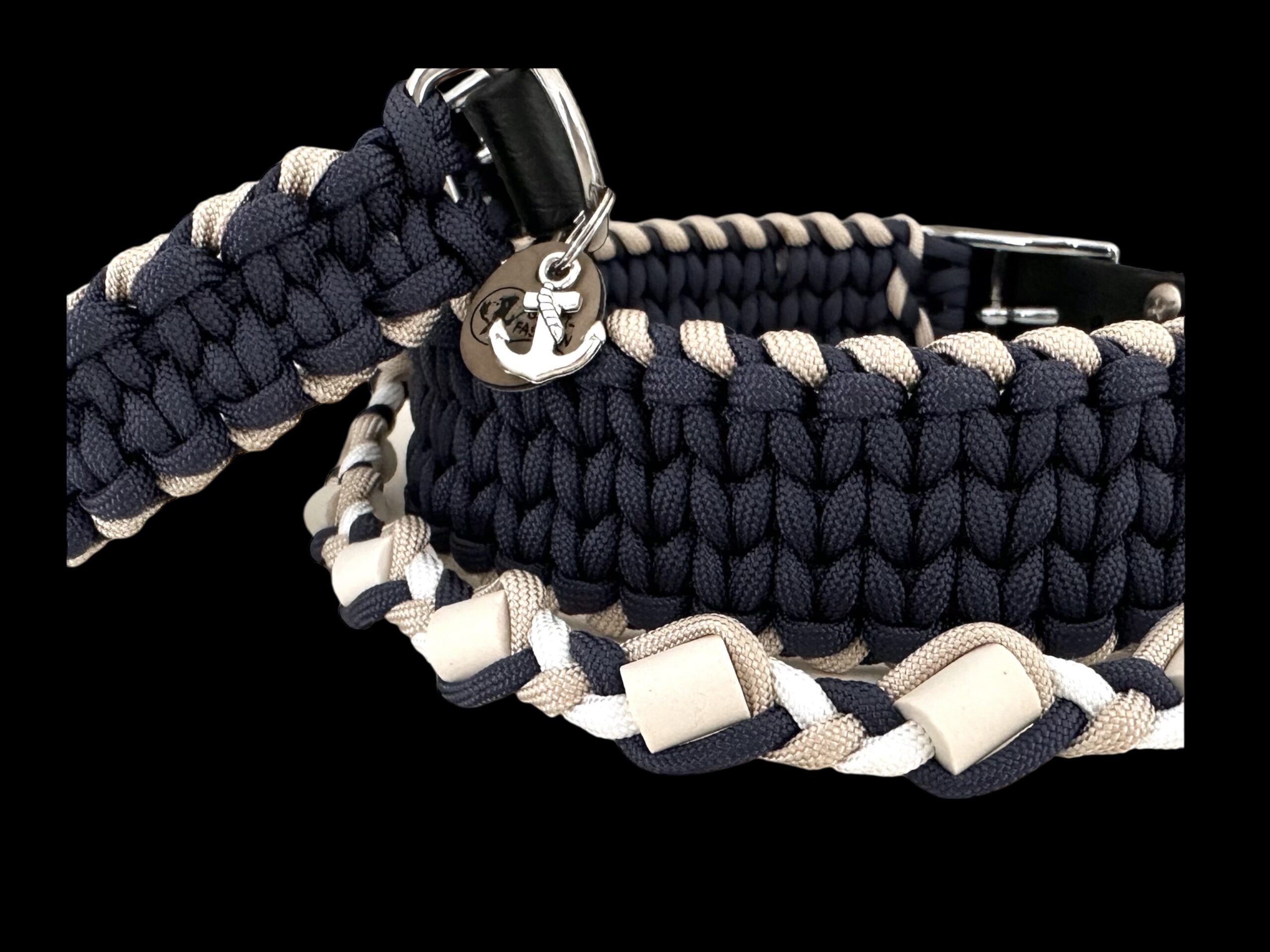 EM-Keramik Halsband Paracord maritim